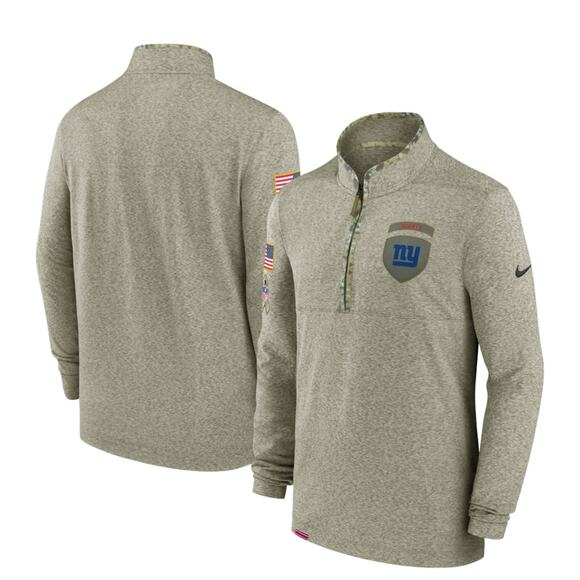 Nike Other - Nike New York Giants Nike Salute to Service Quarter-Zip Top Olive Men's M